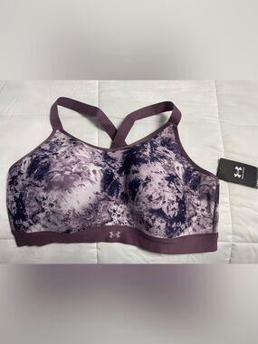 Under Armour Mauve & Deep Purple Tie-Dye Sports Bra